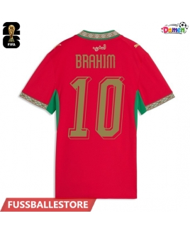 Günstige Marokko Brahim Diaz #10 Heimtrikot Damen WM 2026 Kurzarm